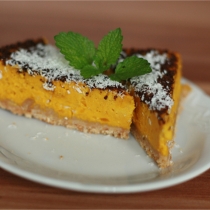 Sajttorta sütőtökkel